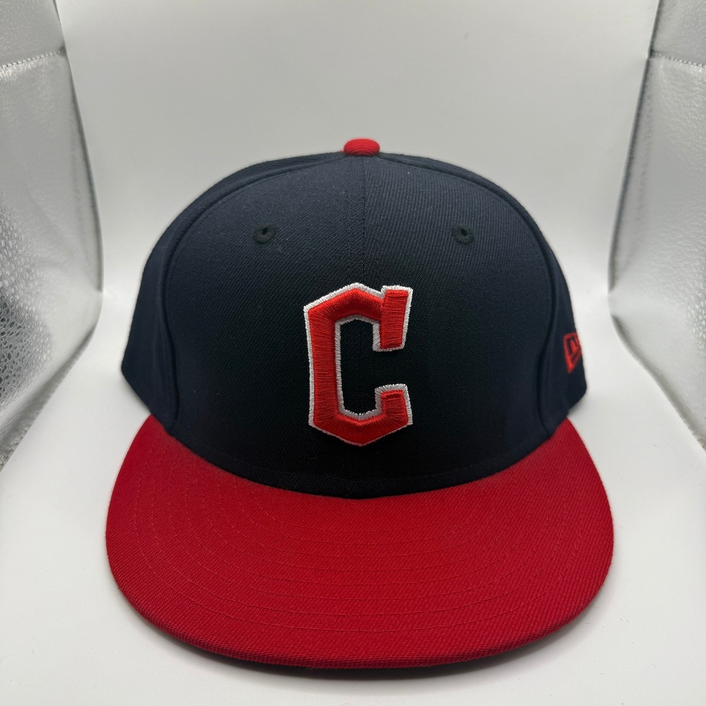 New Era 59FIFTY Cleveland Guardians MLB Authentic On-Field Fitted Hat 7 5/8 Navy
